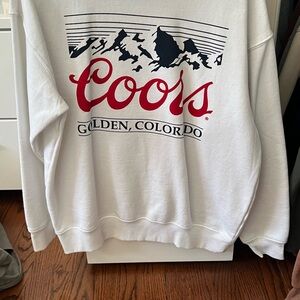 Coors White Crewneck Sweater